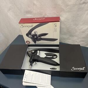 Screwpull LM-200 Wine Opener New In Gift Box With Foil Cutter Lever Style Easy